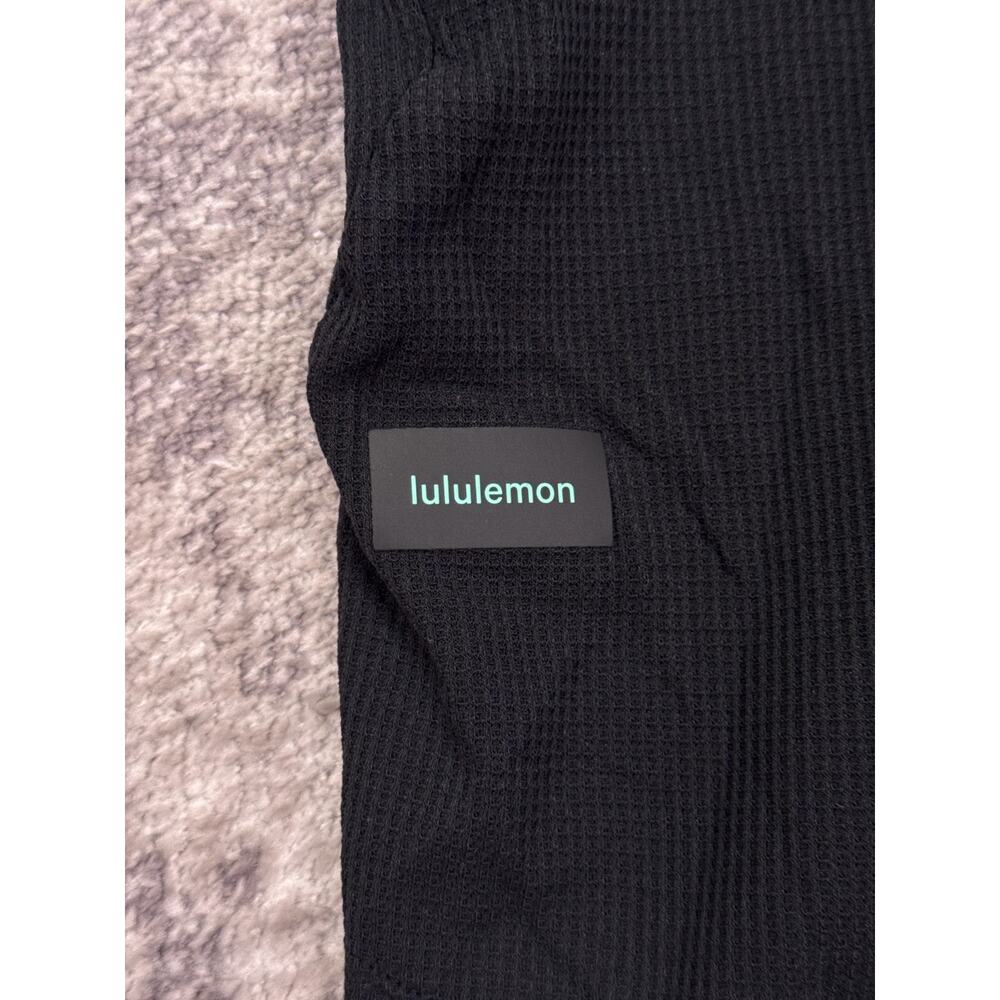 Lululemon Ventilated Hiking Shirt Medium Mens Black Short Sleeve - Picture 4 of 7